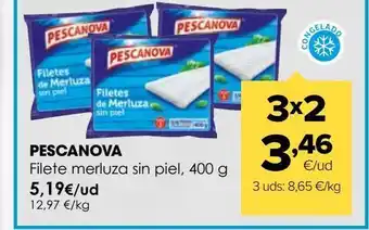 Autoservicios Familia Filete de merluza sin piel, 400 g pescanova oferta