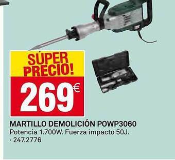 Bricoking Martillo Demolición Powp3060 oferta