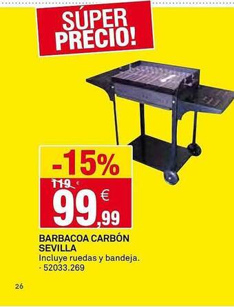 Bricoking Barbacoa Carbón Sevilla oferta