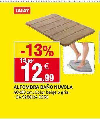 Bricoking Alfombra Baño Nuvola oferta