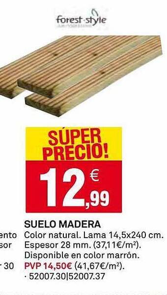 Bricoking Suelo Madera oferta