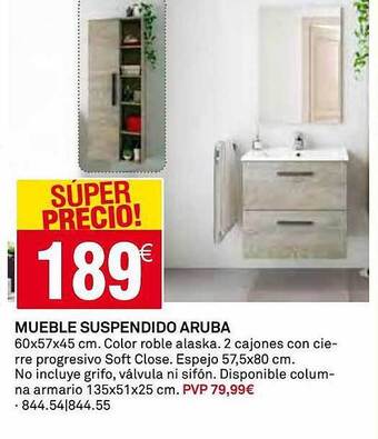 Bricoking Mueble Suspendido Aruba oferta