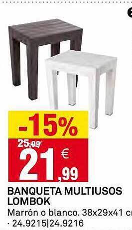 Bricoking Banqueta Multiusos Lombok oferta