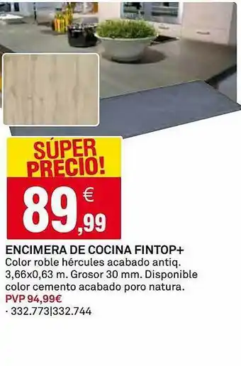 Bricoking Encimera De Cocina Fintop+ oferta
