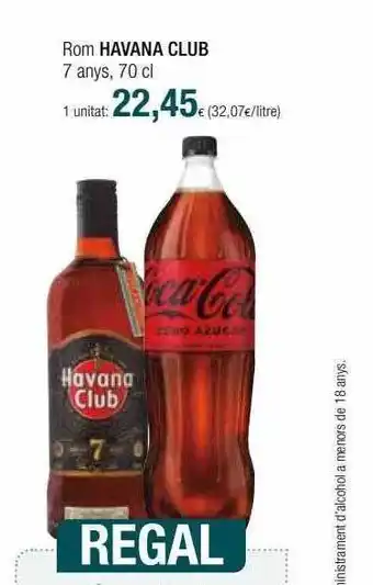 Condis Rom Havana Club 7 Anys oferta