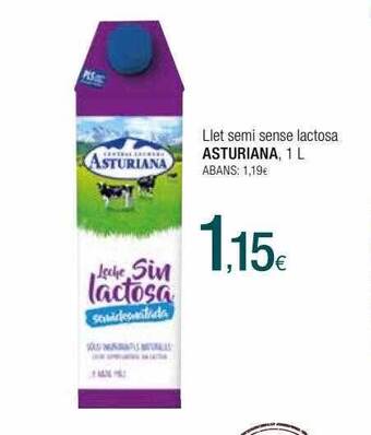 Condis Llet Semi Sense Lactosa Asturiana oferta