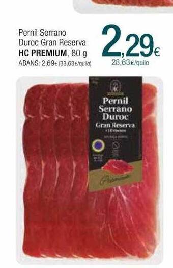 Condis Pernil Serrano Duroc Gran Reserva Hc Premium oferta