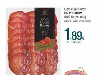Condis Llom Curat Duroc Hc Premium 50% Duroc oferta