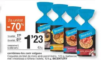 BonpreuEsclat 2a Unitat -70% Coquetes De Blat De Moro Amb Pernil Ibèric 123g Barbacoa Mel I Mostassa O Tòfona I Bolets Bicentury oferta