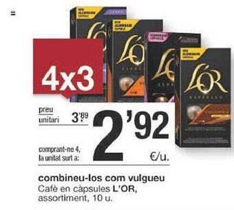 BonpreuEsclat Cafè En Càpsules L'or Assortiment oferta