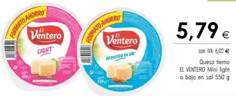 Cash Ifa El Ventero Queso tierno Mini light o bajo en sal 550 g oferta