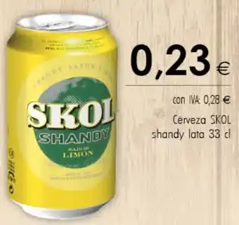 Cash Ifa Skol Cerveza shandy lata 33 cl oferta