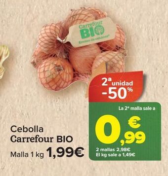 Carrefour Cebolla carrefour bio oferta