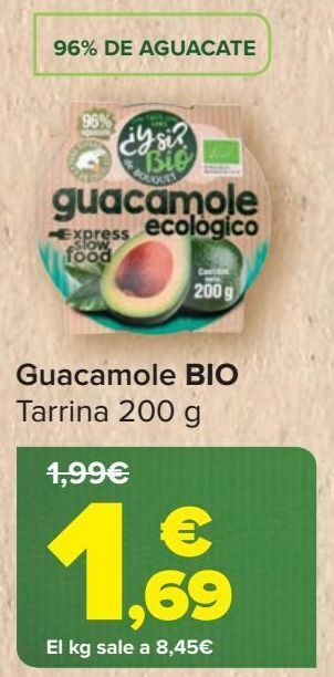 Carrefour Guacamole bio oferta