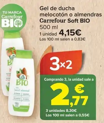 Carrefour Gel de ducha carrefour soft oferta