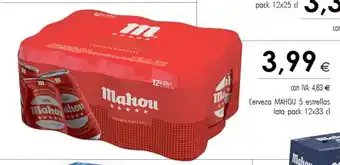 Cash Ifa Mahou Cerveza 5 estrellas lata pack 12x33 cl oferta