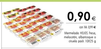 Cash Ifa Mermelada Helios fresa, melocotón, albaricoque o ciruela pack 10x25 g oferta