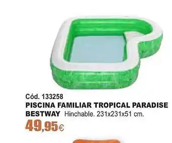 ferrOkey Piscina Familiar Tropical Paradise Bestway oferta