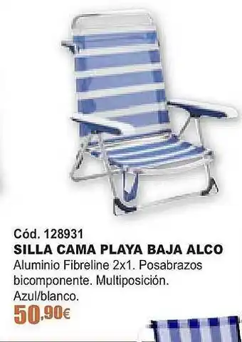 ferrOkey Silla Cama Playa Baja Alco oferta