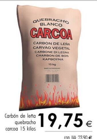 Cash Ifa Carbón de leña quebracho carcoa 15 kilos oferta