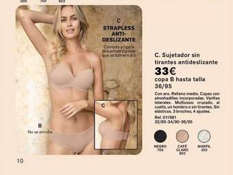Leonisa Sujetador Sin Tirantes Antideslizante oferta