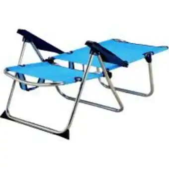 Eroski Silla 4 posiciones aluminio textiline 73x64x105 cm 2,4 kg, 1 ud oferta