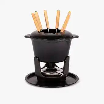 Gato Preto Fondue hierro fundido antracita d16,5 cm chef oferta