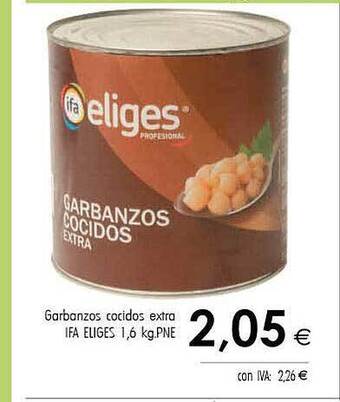 Cash Ifa Garbanzos Cocidos Extra Ifa Eliges oferta