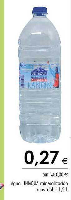 Cash Ifa Agua Uniaqua Mineralización Muy Débil oferta