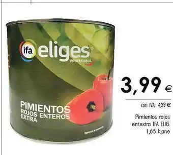 Cash Ifa Pimientos Rojo Ent Extra Ifa Elig oferta