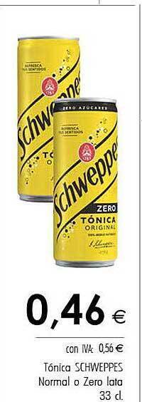 Cash Ifa Tónica Schweppes Normal O Zero oferta