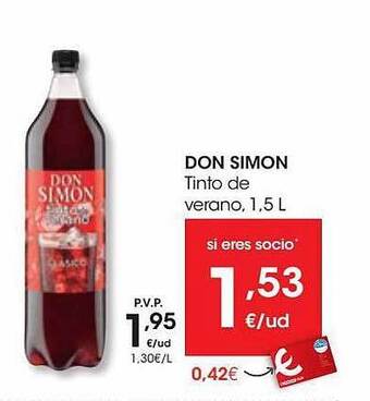 Eroski Don Simon Tinto De Verano oferta