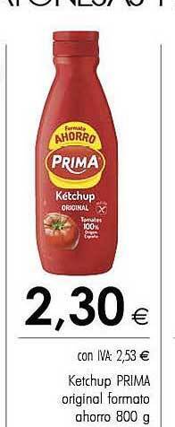 Cash Ifa Ketchup Prima Original Formato Ahorro oferta