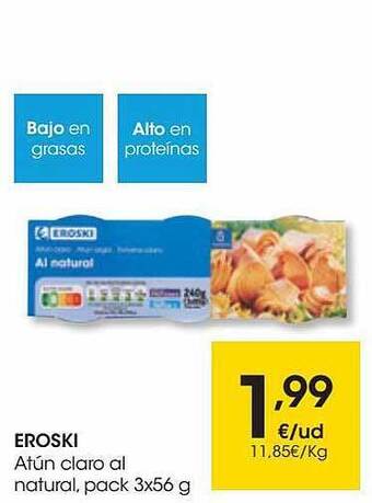 Eroski Eroski Atún Claro Al Natural oferta