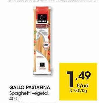 Eroski Gallo Pastafina Spaghetti Vegetal oferta
