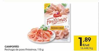 Eroski Campofrío Pechuga De Pavo Finissimas oferta