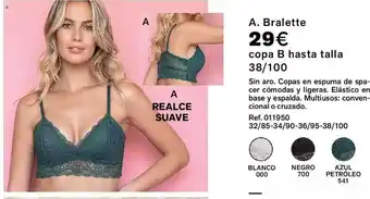 Leonisa Bralette Copa B Hasta Talla 38-100 oferta