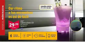 ALDI Quigg Cubitera Altavoz Led oferta