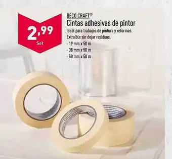 Deco Craft Cintas Adhesivas De Pintor