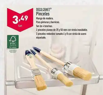 ALDI Deco Craft Pincele oferta