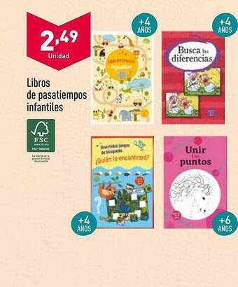 ALDI Libros De Pasatiempos Infantiles oferta