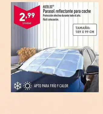 ALDI Auto Xs Parasol Reflectante Para Coche oferta