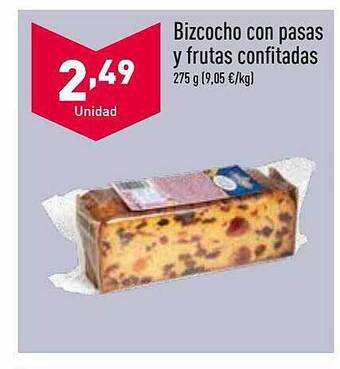ALDI Bizcocho Con Pasas Y Frutas Confitadas oferta