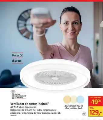 Bauhaus Ventilador De Sostre 'nairobi' oferta