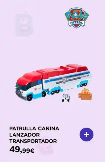 El Corte Inglés Patrulla Canina Lanzador Transportador oferta