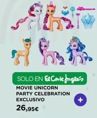 El Corte Inglés Movie Unicorn Party Celebration Exclusivo oferta