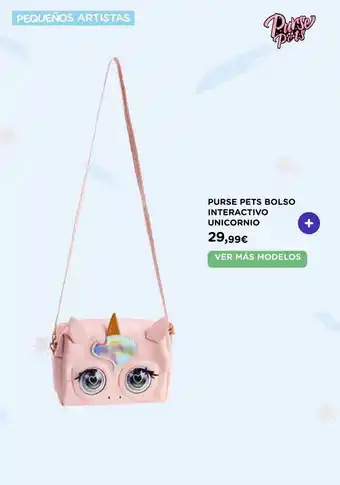 El Corte Inglés Purse Pets Bolso Interactivo Unicornio oferta