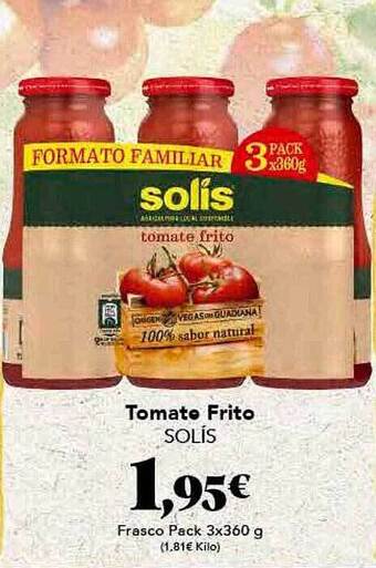 Gadis Tomate Frito Solis oferta