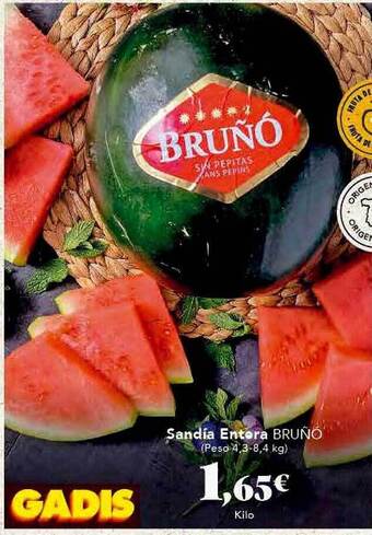 Gadis Sandia Entera Bruño oferta