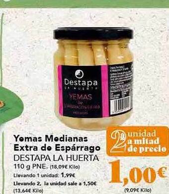 Gadis Yemas Medianas Extra De Espárrago Destapa La Huerta oferta